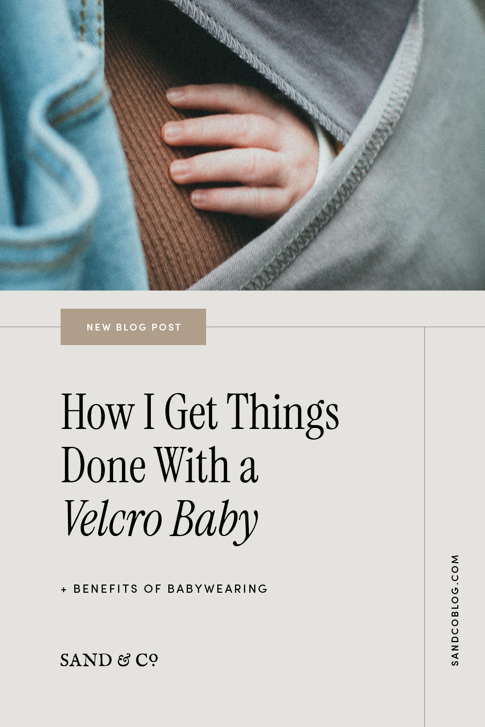 Babywearing carrier on mom