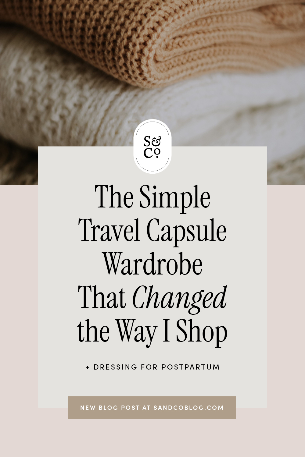 Postpartum travel capsule wardrobe