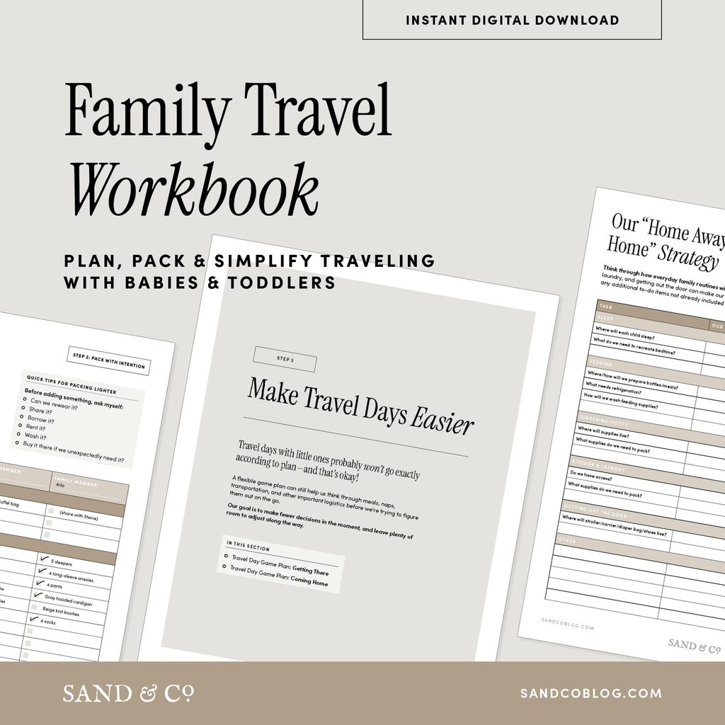 Summer weekend family travel planner printable