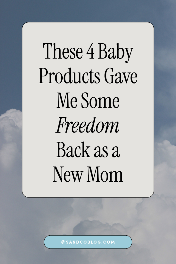 Baby products new moms list clouds background