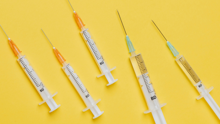 what not to say to someone doing IVF advice needles on yellow background